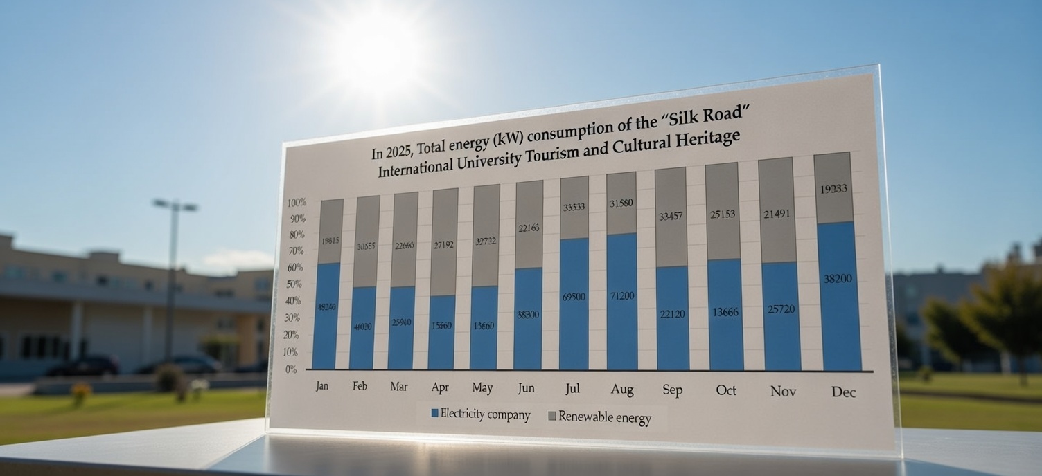 The university's electricity consumption through 2025