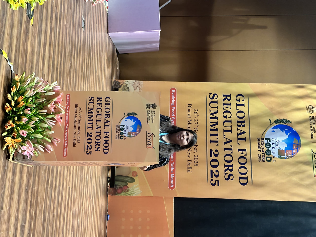 Associate Professor of our university, acting Muslima Amiriddinova, successfully participated in the GLOBAL FOOD SUMMIT held in India